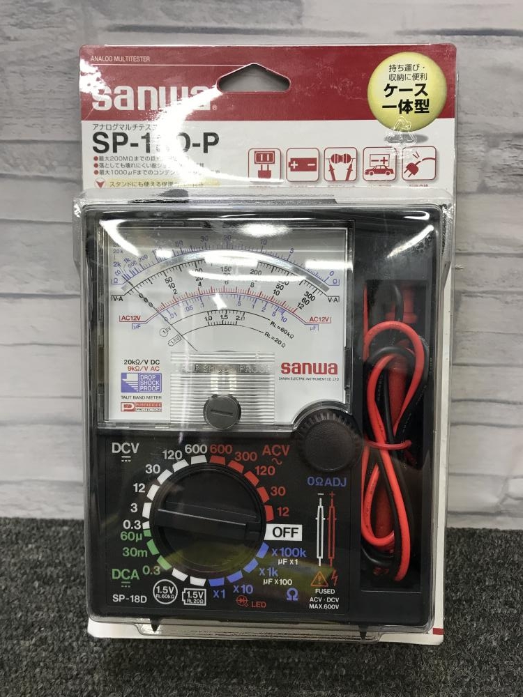 三和電気計器 SANWA アナログマルチテスタ 電流・電圧測定 SP-18D-Pの中古 未使用品 《大阪・松原》中古工具販売の専門店│ツールオフ松原店  ｜中古工具販売のツールオフ