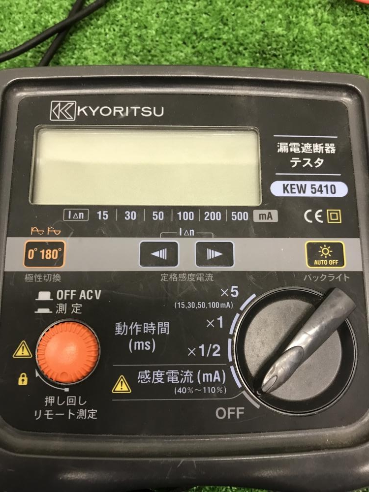 共立電気計器 KYORITSU 漏電遮断器テスタ KEW5410 [A230101] :859