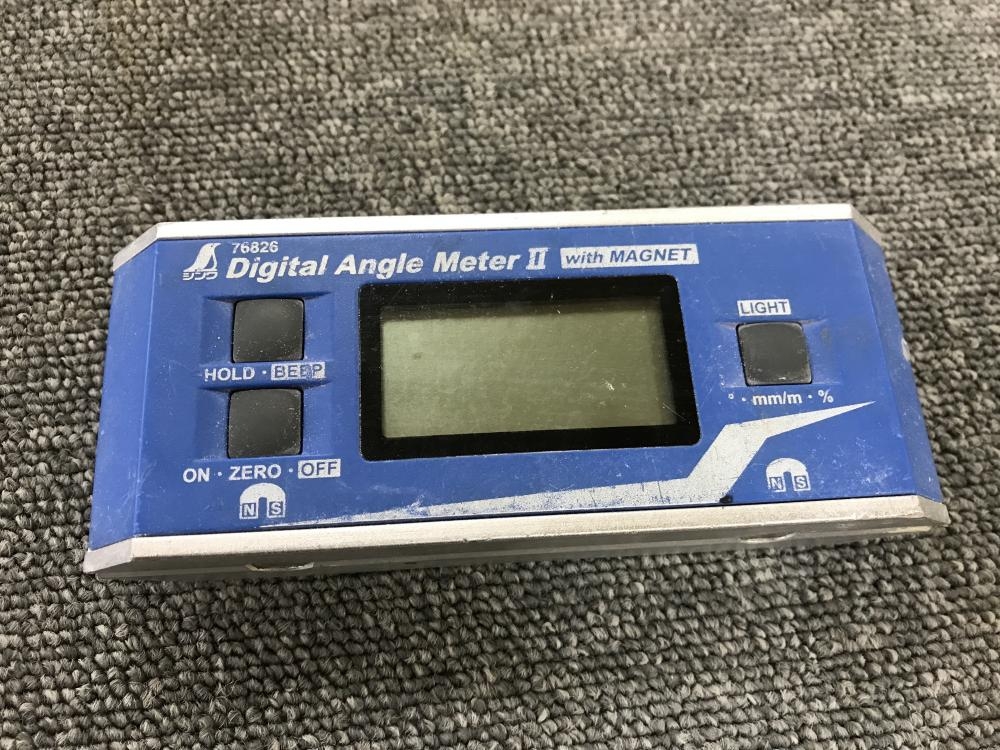 シンワ デジタルアングルメーター2 76826の中古 中古B使用感あり