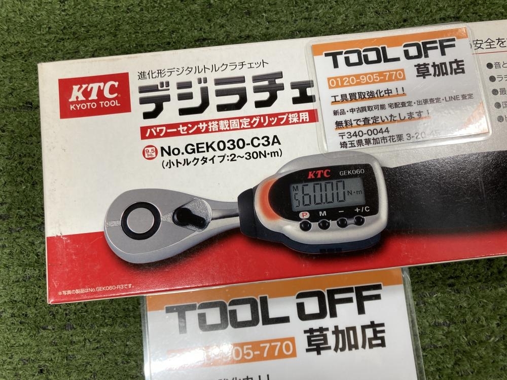 KTC デジラチェ No.GEK030-C3Aの中古 未使用品 《埼玉・草加》中古工具販売の専門店│ ツールオフ草加店 ｜中古工具販売のツールオフ