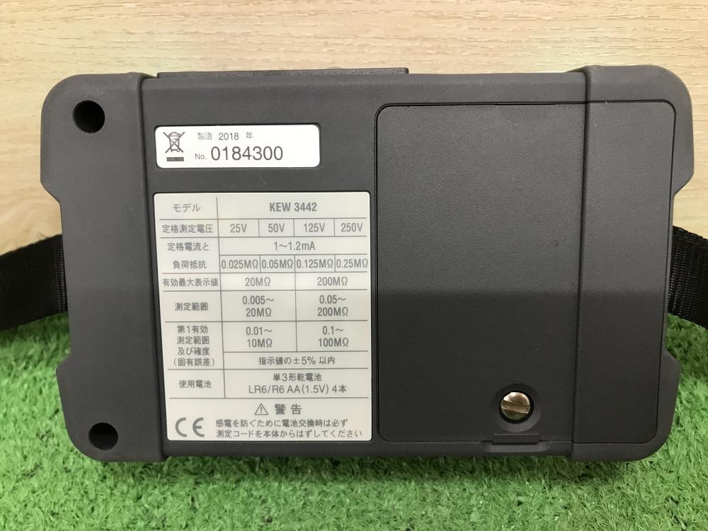 キョーリツ KEW3442 絶縁抵抗計 中古品 【ハンズクラフト宜野湾店】 KEW3442 | アナログ絶縁抵抗計 4レンジ KEW 3441/3442 | 共立電気計器