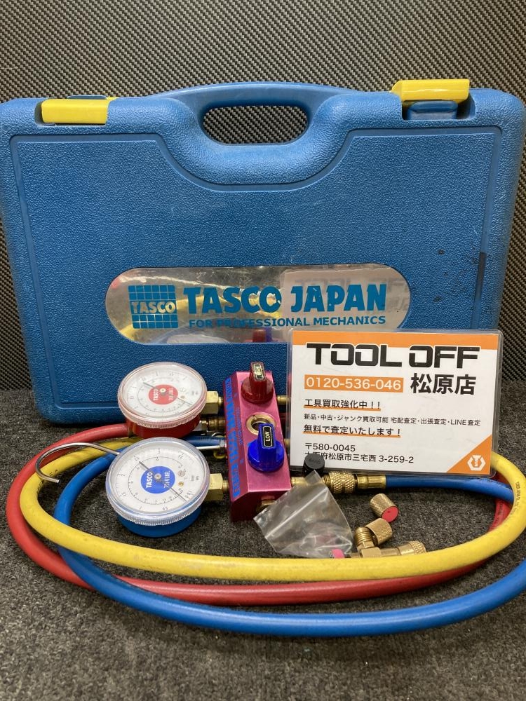 TASCO タスコ ボールバルブ式ゲージマニホールド TA141AFL TA140AFLの