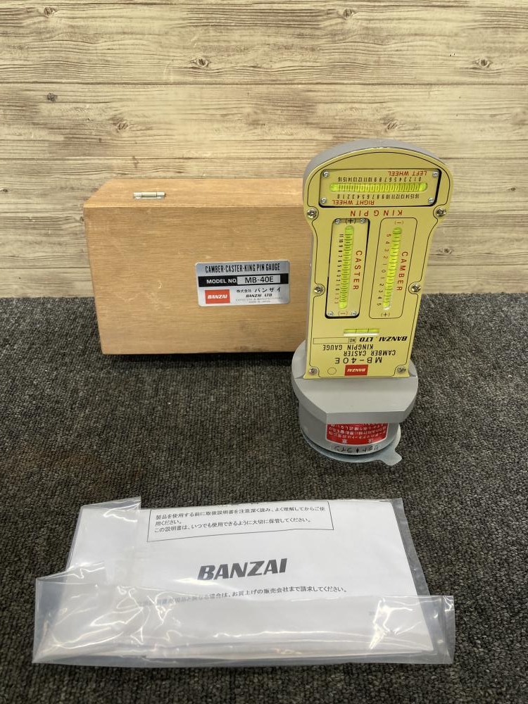 BANZAI バンザイ キャンバーキャスターキングピンゲージ MB-40Eの中古 ...