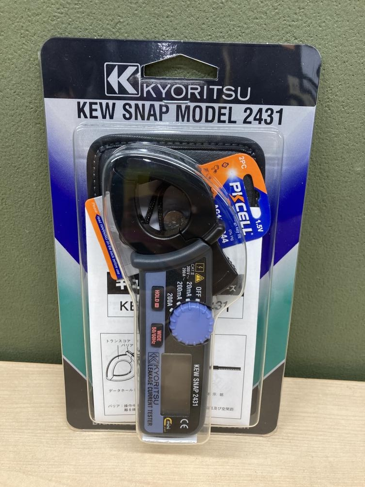 共立 KYORITSU 漏れ電流・負荷電流測定用クランプメータ 2431の中古 未使用品 《埼玉・上尾》中古工具販売の専門店│ ツールオフ上尾店  ｜中古工具販売のツールオフ