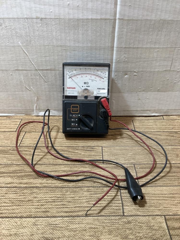 SANWA サンワ 絶縁抵抗計 PDM-506sの中古 ジャンク 《東京 SANWA サンワ 絶縁抵抗計 PDM-506sの中古 ジャンク 《東京