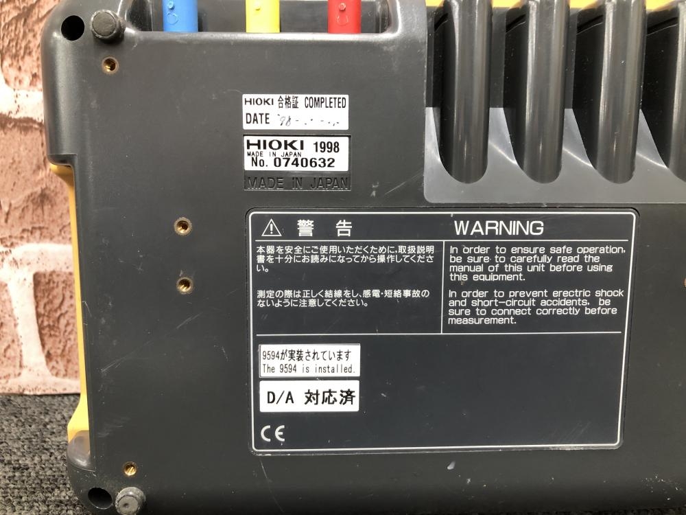 HIOKI クランプオンパワーハイテスタ 3166の中古 ジャンク HIOKI クランプオンパワーハイテスタ 3166の中古 ジャンク