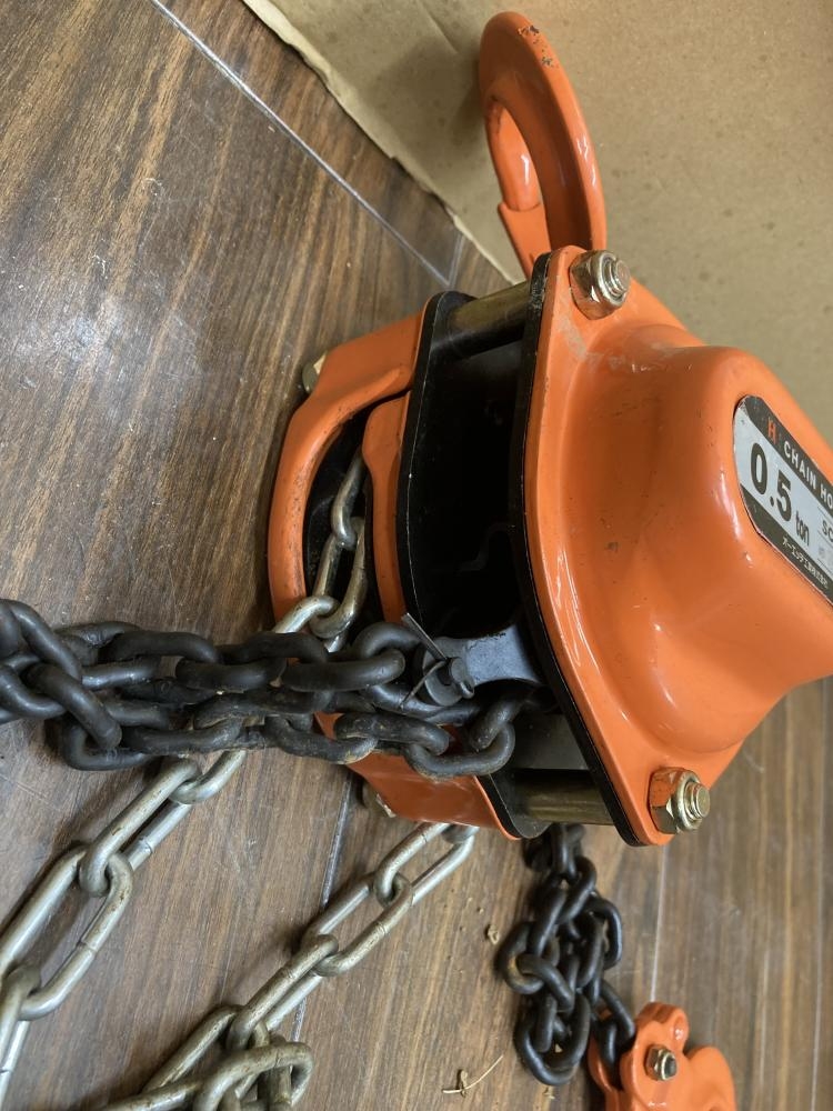 オーエッチ工業 チェーンブロック 0.5t SCH-05の中古 中古C傷汚れあり