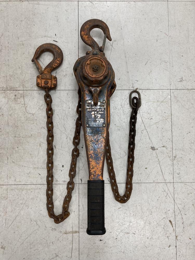 KITO キトー レバーブロック L4 11/2t 1.5tの中古 中古C傷汚れあり 