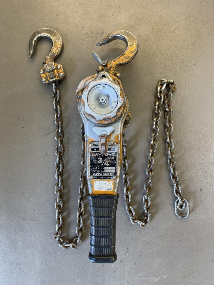 キトーKITO レバーブロック L4型 3トン(3t)④ △▽1457 1円スタート