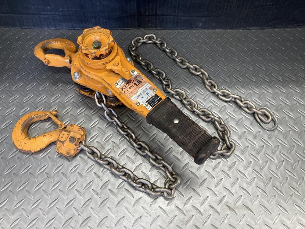 キトー レバーブロック 中古　1　1/2 KITO　荷締　チェーンブロック L4 Yahoo!オークション -「kito レバーブロック」の落札相場・落札価格