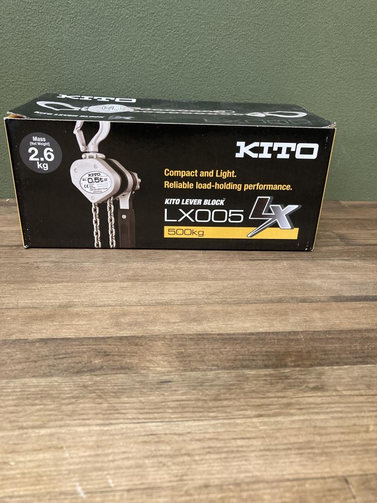 キトー KITO レバーブロック LX005 0.5t 保管品の中古 未使用品 《東京