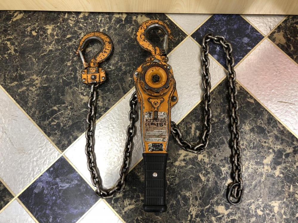 KITO レバーブロック 1.6t LB016の中古 中古C傷汚れあり 《千葉・市原 