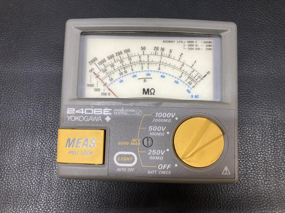 YOKOGAWA 2406E わかり易く 絶縁抵抗計