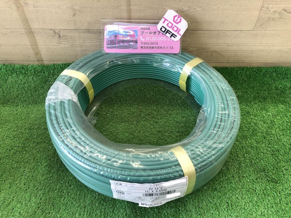 SFCC IVケーブル 緑 100m 1C×5.5SQの中古 未使用品 《埼玉・鴻巣》中古工具販売の専門店│ ツールオフ鴻巣店  ｜中古工具販売のツールオフ