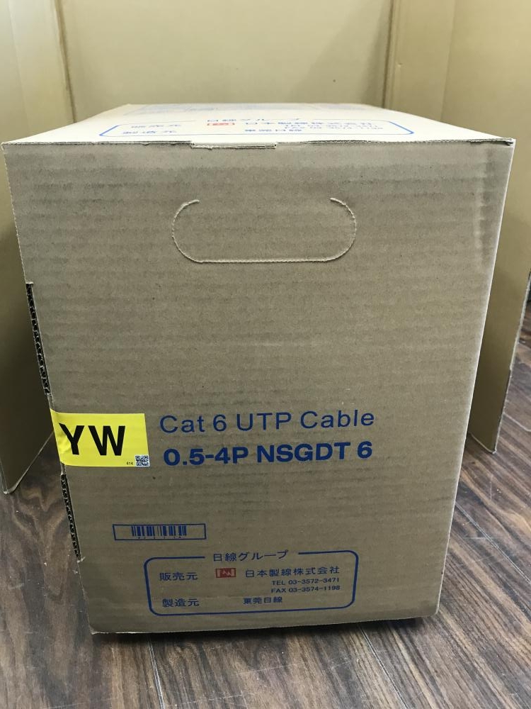 即納お買い得 日本製線 Cat6 LANケーブル（300m巻き） NSGDT6 0.5mm-4P