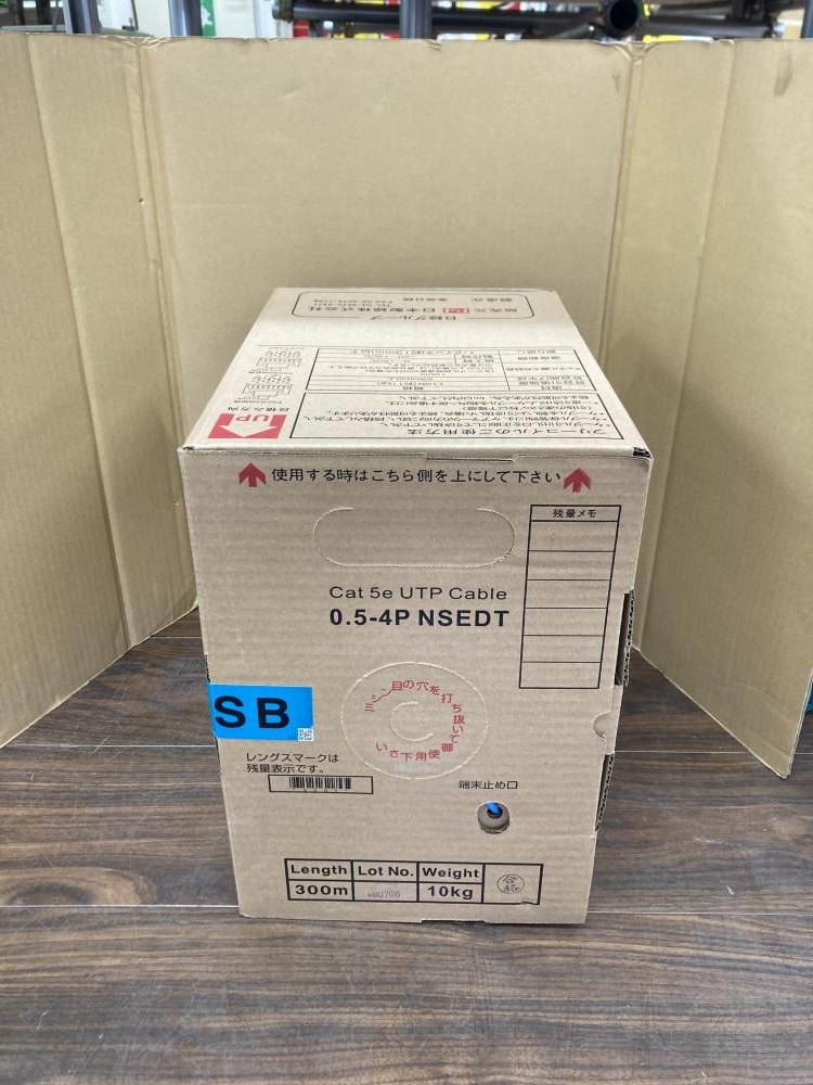 日本製線 Cat5eUTPケーブル 0.5-4P NSEDT SB 300mの中古 未使用品