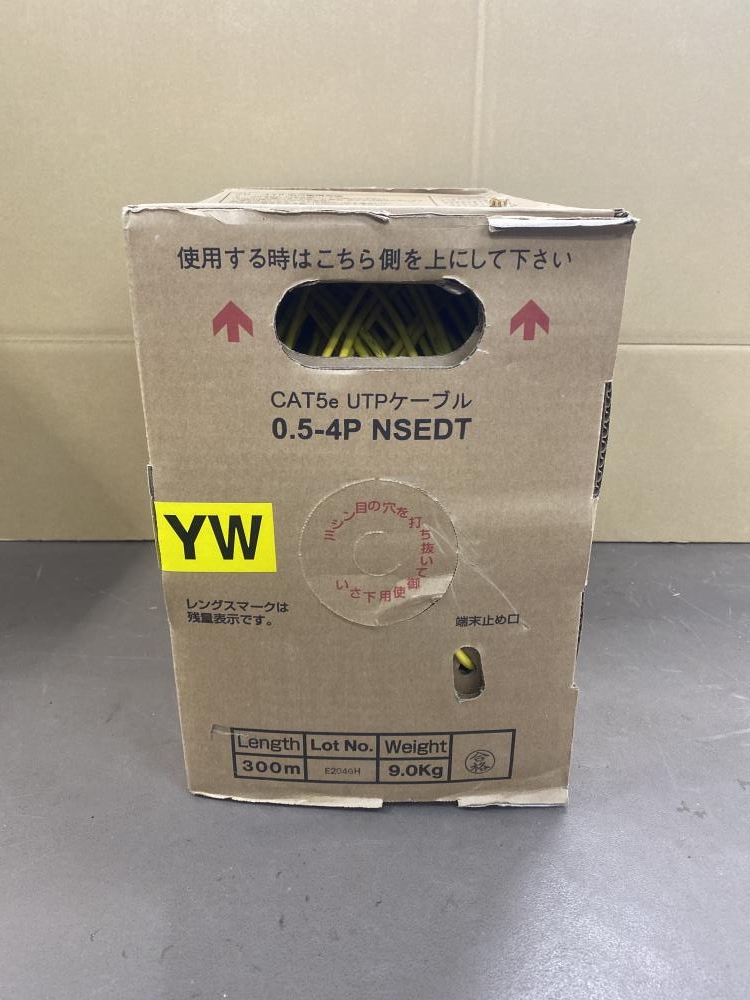 日本製線 LANケーブル Cat5e UPTケーブル 0.5-4P NSEDT YW 300mの中古 日本製線 LANケーブル Cat5e UPTケーブル 0.5-4P NSEDT YW 300mの中古
