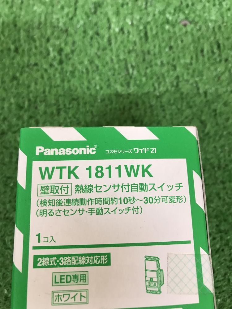 Panasonic パナソニック 壁取付熱線センサ付自動スイッチ WTK1811WKの中古 未使用品 《神奈川・厚木》中古工具販売の専門店│  ツールオフ厚木店 ｜中古工具販売のツールオフ