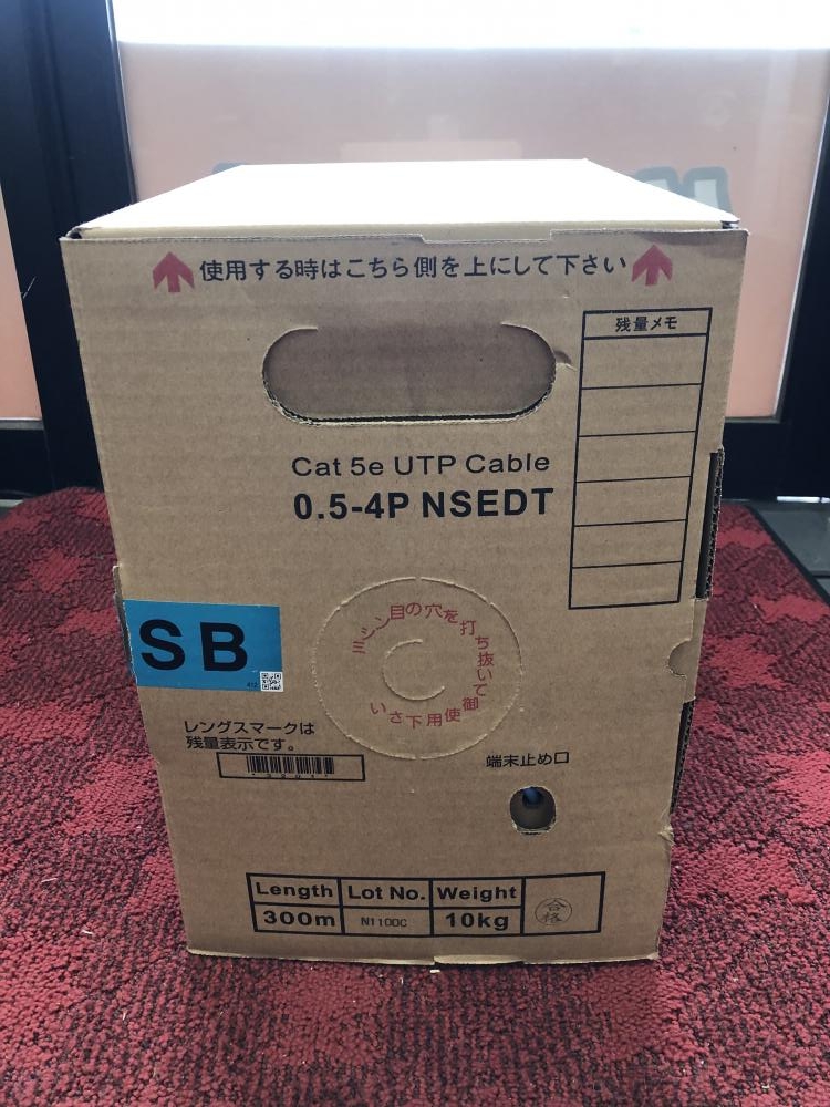 日本製線 LANケーブル UTPケーブル Cat5e 0.5-4P NSEDT SBの中古 未使用品 《大阪・堺》中古工具販売の専門店│  ツールオフ堺店 ｜中古工具販売のツールオフ