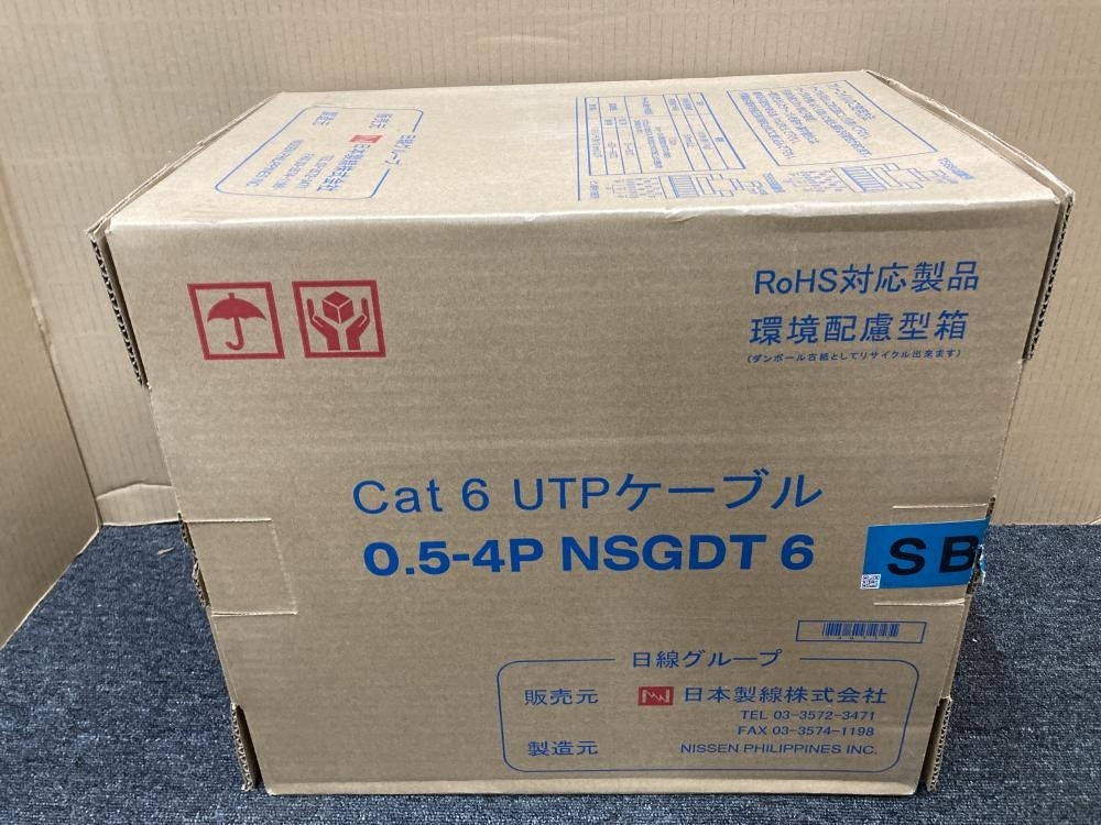 日本製線 Cat5e UTPケーブル LANケーブル 300ｍ 0.5-4P NSEDTの中古 未使用品  《大阪・松原》中古工具販売の専門店│ツールオフ松原店 ｜中古工具販売のツールオフ