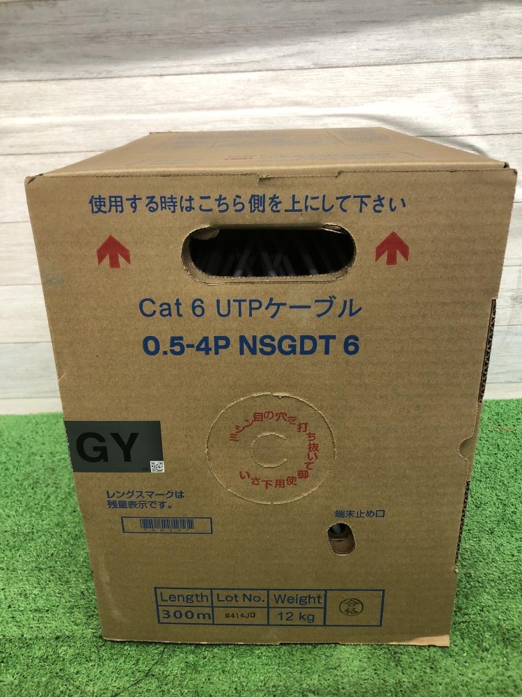 日本製線 LANケーブル 0.5-4P NSGDT6 GY Cat6の中古 未使用品 《大阪  