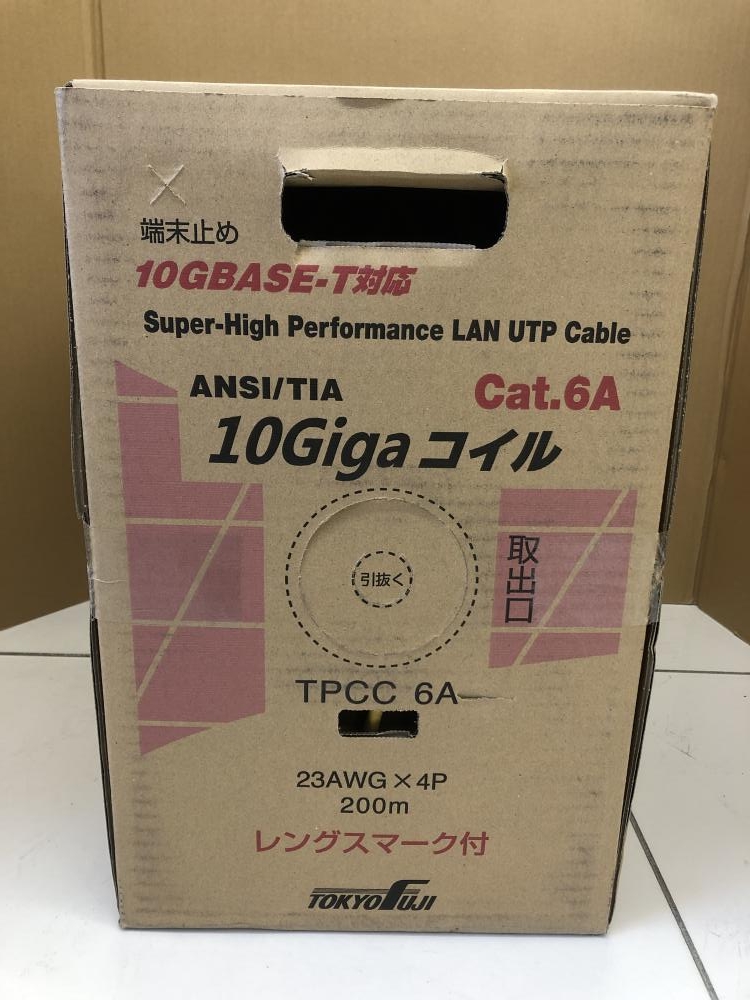 富士電線 UTPケーブル 10Gigaコイル 23AWG×4Pの中古 未使用品 《埼玉