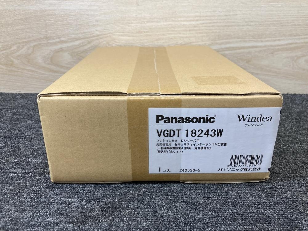 Panasonic パナソニック 共同住宅用セキュリティーインターホン VGDT18243Wの中古 未使用品 《大阪・堺》中古工具販売の専門店│  ツールオフ堺店 ｜中古工具販売のツールオフ