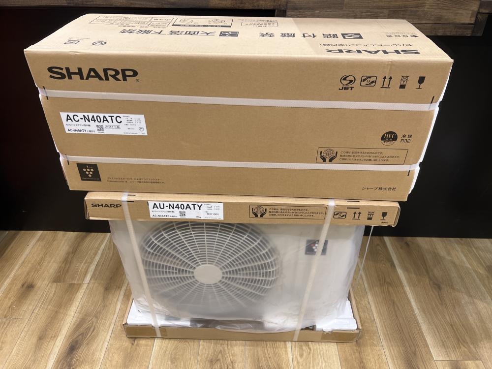 SHARP シャープ ルームエアコン 室内外機セット AC-N40ATC AU-N40ATYの中古 未使用品 《東京・調布》中古工具販売の専門店│  ツールオフ調布店 ｜中古工具販売のツールオフ