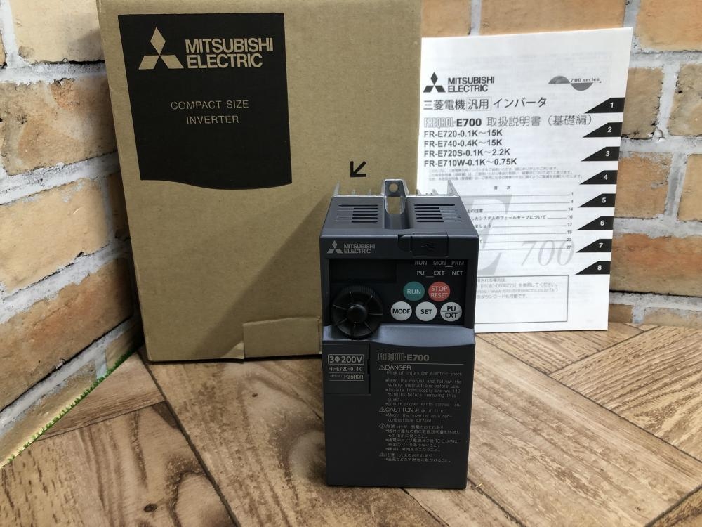 新品未使用　三菱電機 FR-E720-0.4K FA機器ドットコム / FR-E720-0.4K インバータ 三相200V + 内蔵