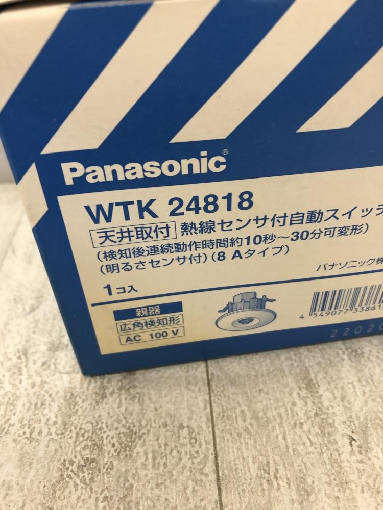 Panasonic 熱線センサ付自動スイッチ【WTK24818】-