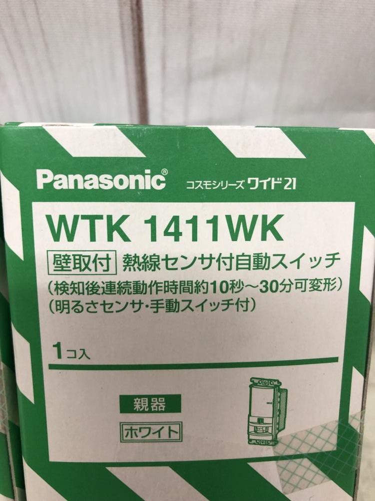 Panasonic パナソニック 熱線センサ付自動スイッチ WTK1411WKの中古 未