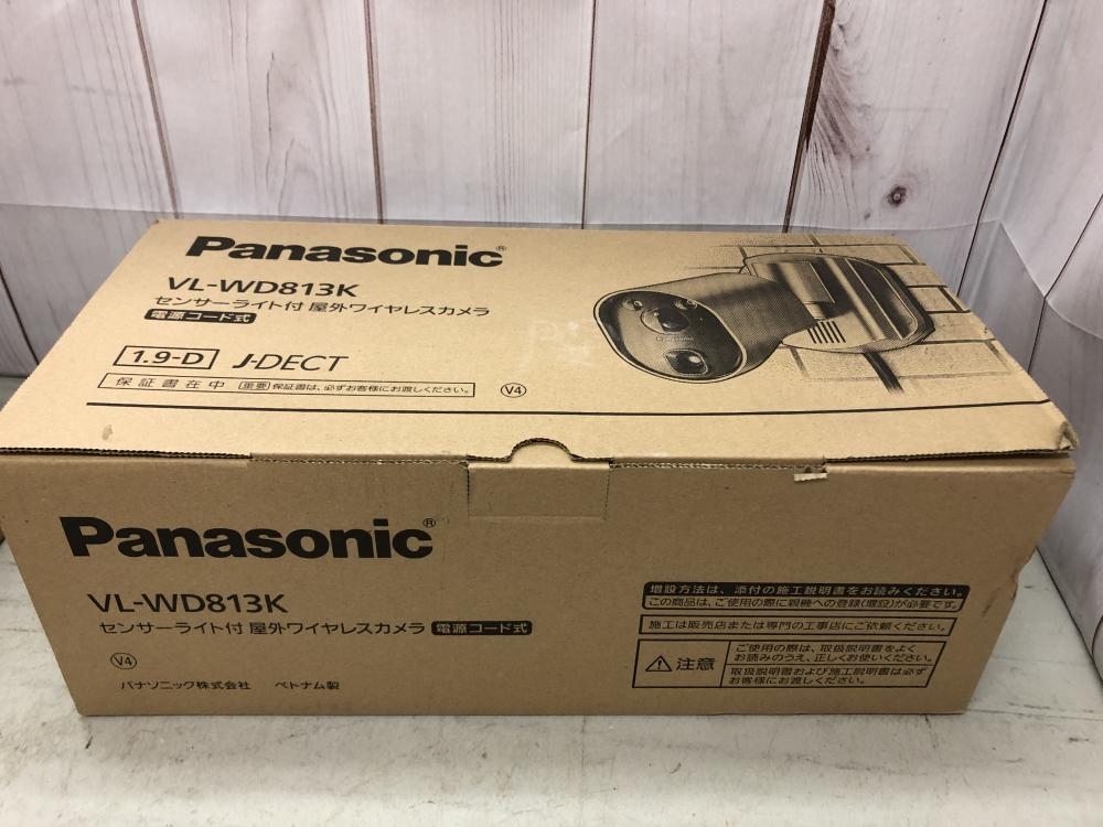 Panasonic センサーライト付屋外ワイヤレスカメラ VL-WD813Kの中古 未 ...