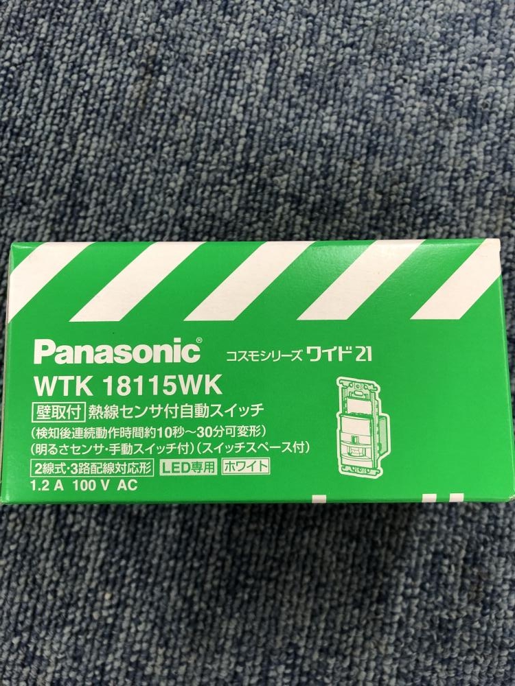 Panasonic 熱線センサ付自動スイッチ WTK18115WKの中古 未使用品