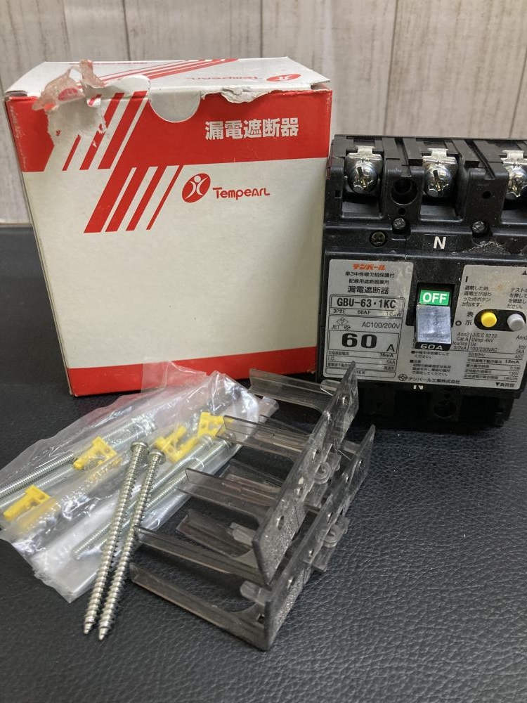 テンパール 漏電遮断器 3P2E 75A 30mA GBU-73・1KCの中古 中古A(美品 ...