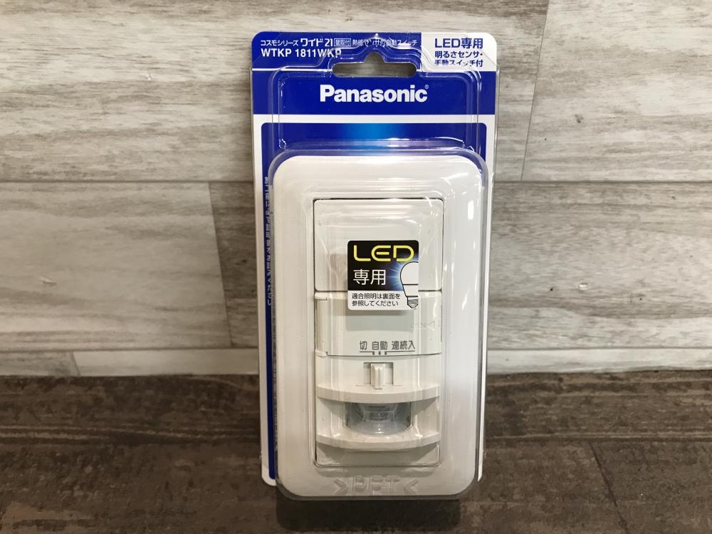 Panasonic パナソニック 壁取付熱線センサ付自動スイッチ WTKP1811WKP 