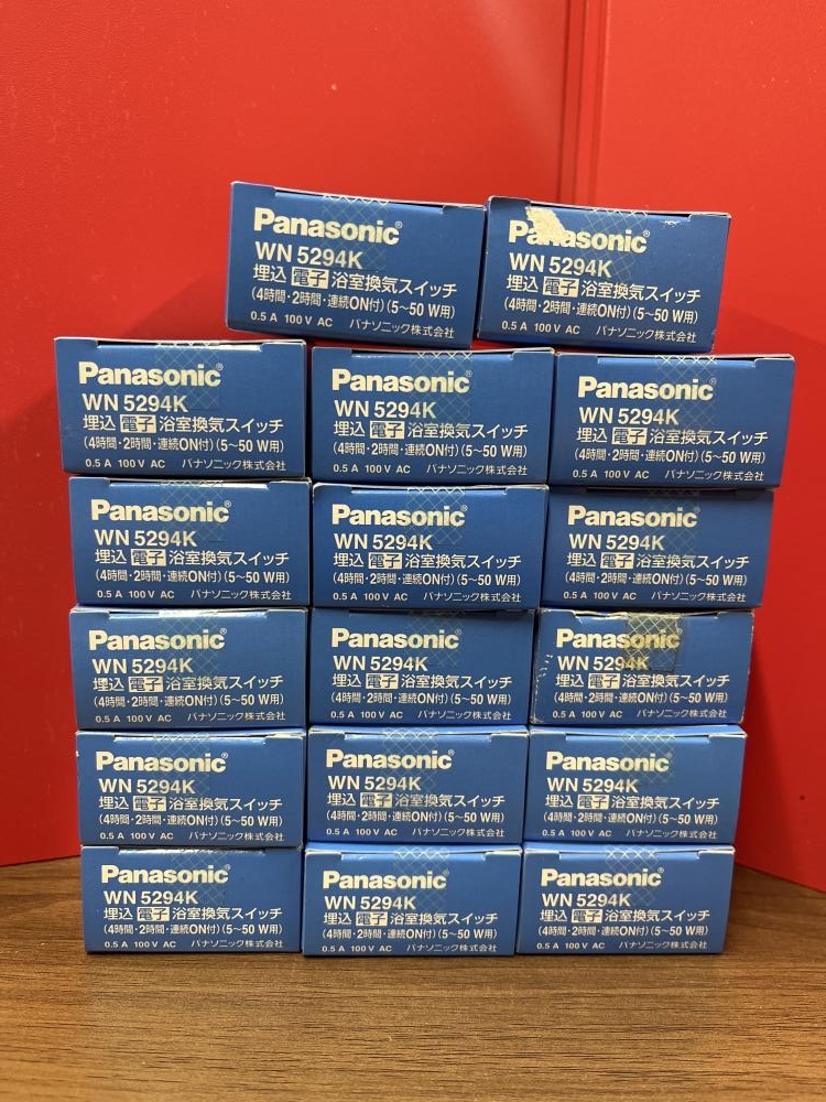 パナソニック Panasonic 埋込電子浴室換気スイッチ WN5294Kの中古 未