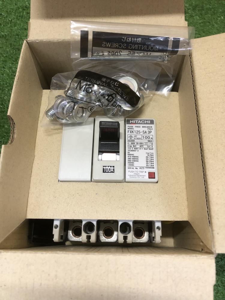 日立 HITACHI ヒューズフリー遮断器 FXK125-SA 3P 100Aの中古 未使用品 《大阪・枚方》中古工具販売の専門店│ ツールオフ枚方店  ｜中古工具販売のツールオフ