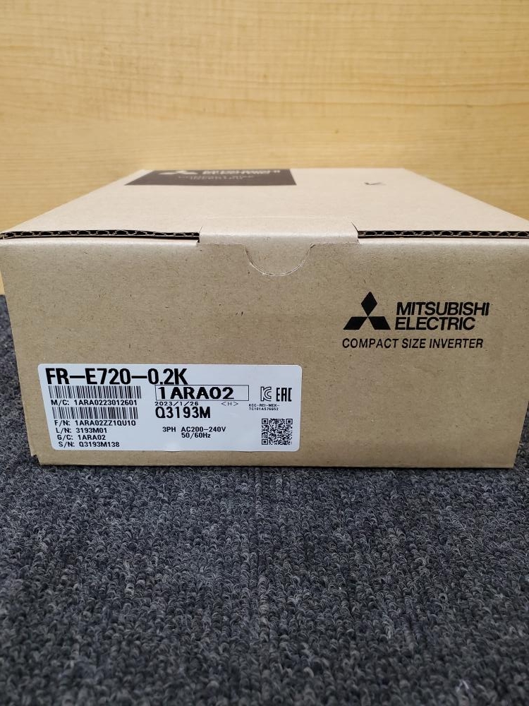 三菱 インバーター FR-E720-0.2K 未使用品 インバーター - 工具、DIY用品