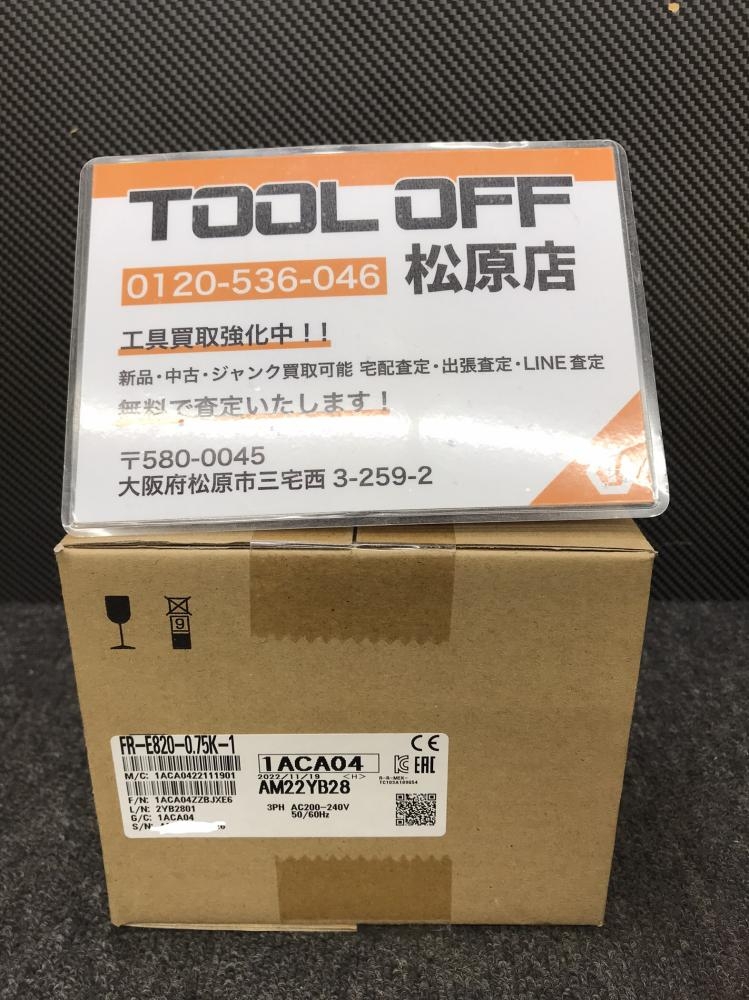 三菱電機製 インバーターFR-E820-0.75K-1 （台数限定特価】三菱電機 FR 