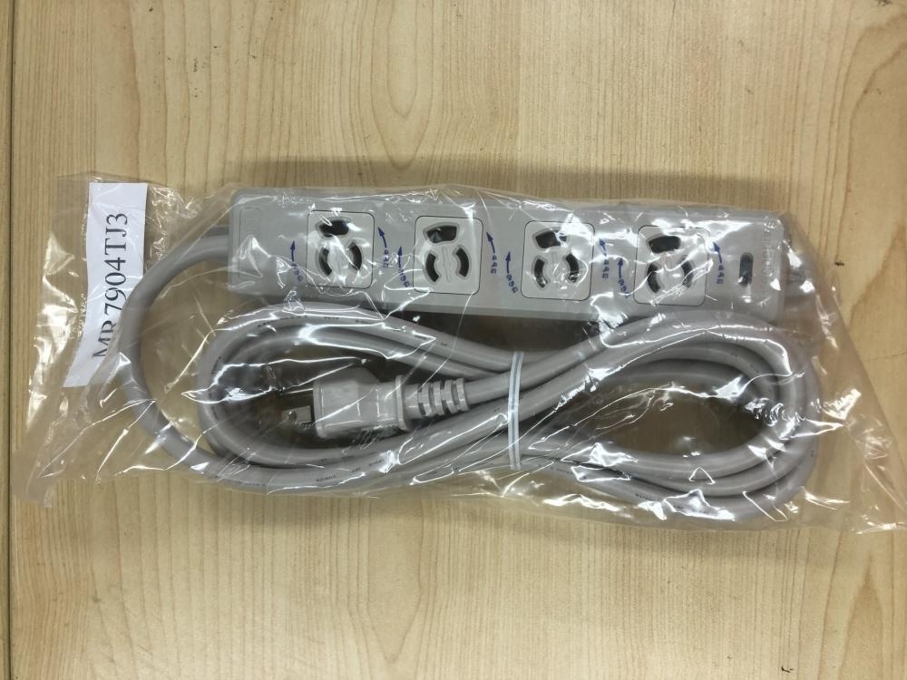 明工社 4個口 100V OAタップ 5個セット MR7904TJ3の中古 未使用品