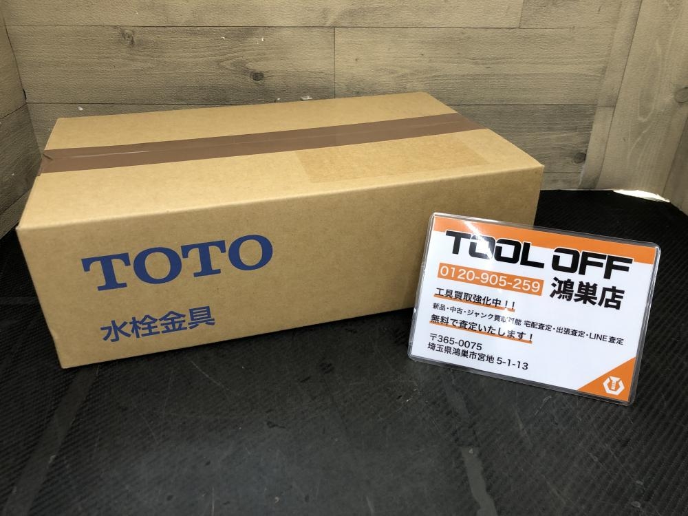 TOTO トートー アーチハンドル混合水栓 TBY01405JV2の中古 未使用品