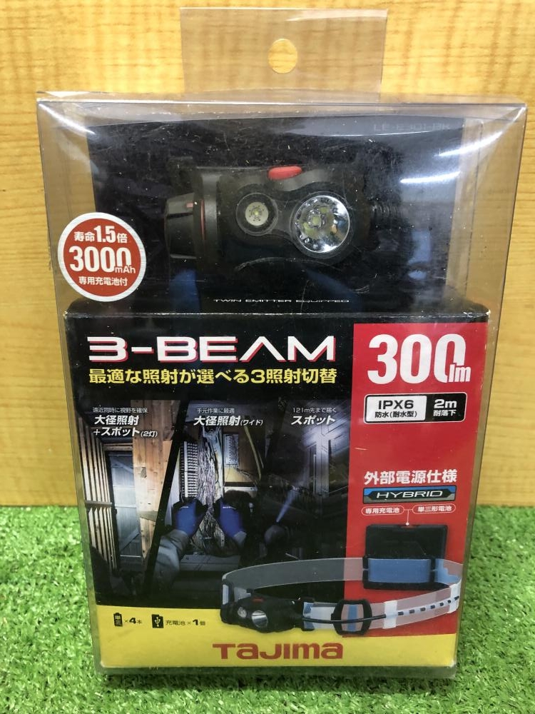 タジマ TAJIMA ペタLEDヘッドライトE301 ブラック LE-E301-BKの中古 未使用品 《大阪・枚方》中古工具販売の専門店│  ツールオフ枚方店 ｜中古工具販売のツールオフ