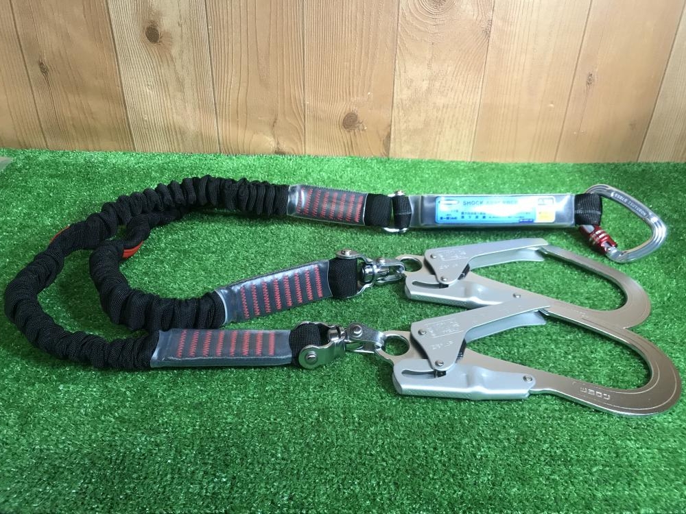 藤井電工 フルハーネス用ツインランヤード THL-2-NV93SV-21KS-BK 藤井電工 フルハーネス用ツインランヤード THL-2-NV93SV-21KS-BK