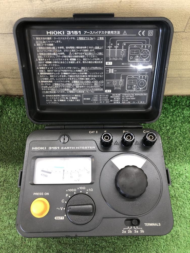 HIOKI 日置 アースハイテスター アナログ接地抵抗計 3151の中古 中古C 