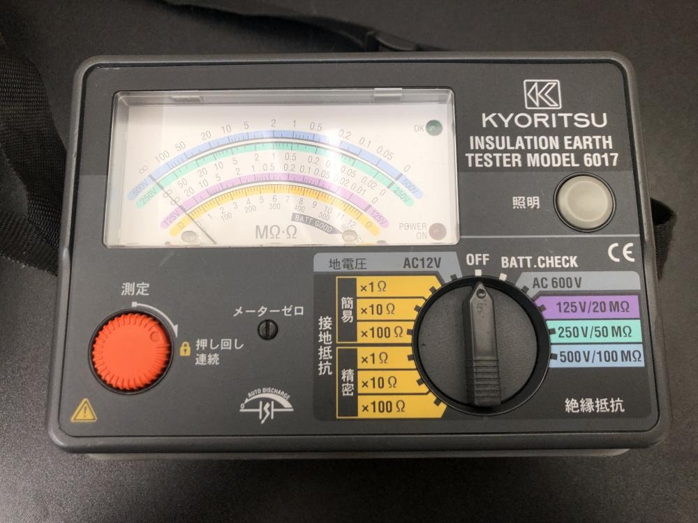 共立 アナログ絶縁・接地抵抗計 6017の中古 中古C傷汚れあり 《埼玉・鴻巣》中古工具販売の専門店│ ツールオフ鴻巣店 ｜中古工具販売のツールオフ