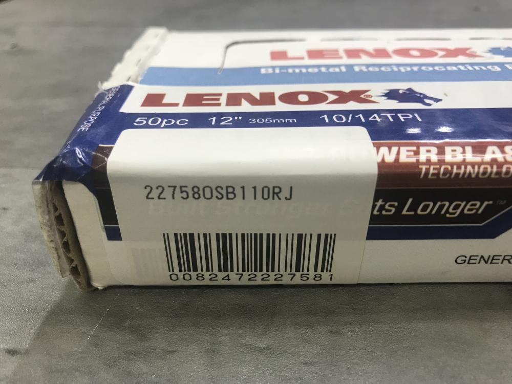 LENOX レシプロソーブレード50pc 22758OSB110RJの中古 未使用品 ツール