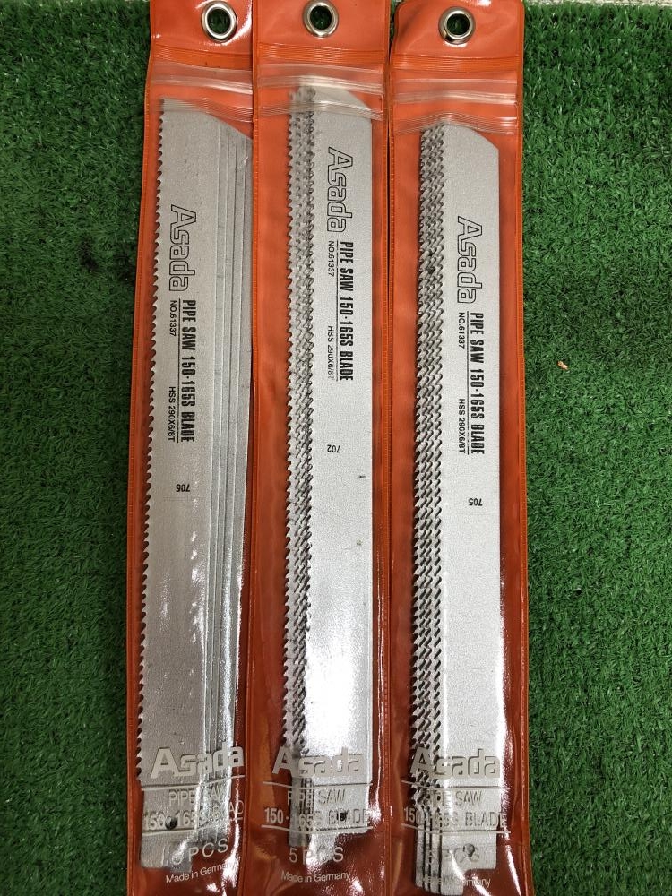 Asada PIPE SAW 150-165S BLADES 61337 290×6/8Tの中古 未使用品 《神奈川・川崎》中古工具販売の専門店│  ツールオフ神奈川・川崎店 ｜中古工具販売のツールオフ