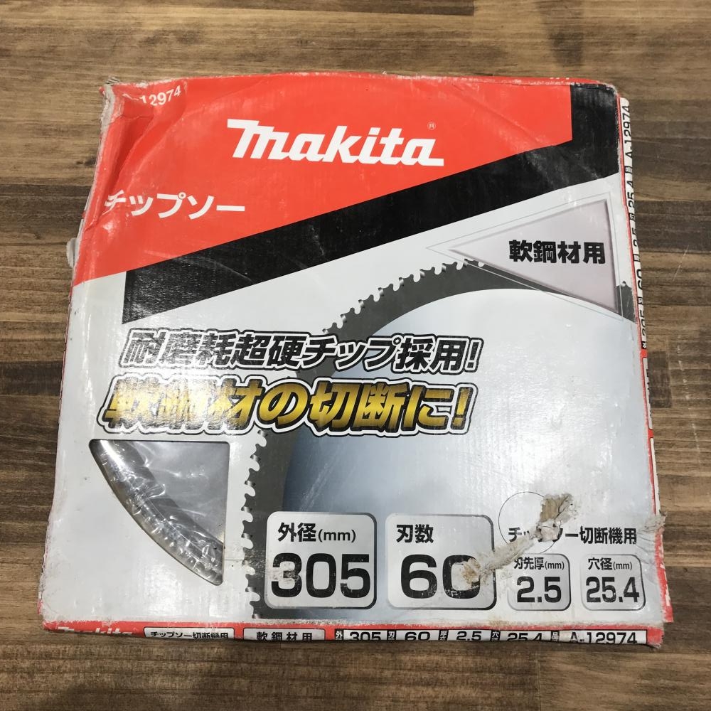 マキタ 軟鋼材用チップソー 305mm×60P A-12974の中古 未使用品 《千葉》中古工具販売の専門店│ ツールオフ千葉幕張店  ｜中古工具販売のツールオフ