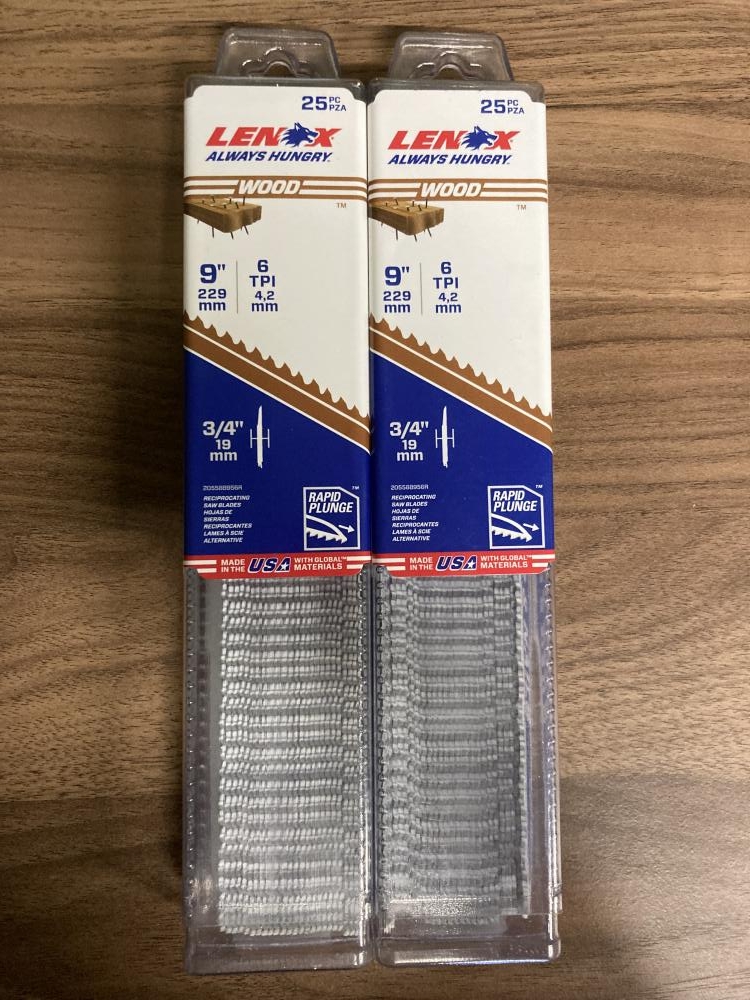 LENOX レノックス セーバーソーブレード 替刃 20558B956R 木刃 25PC 2 