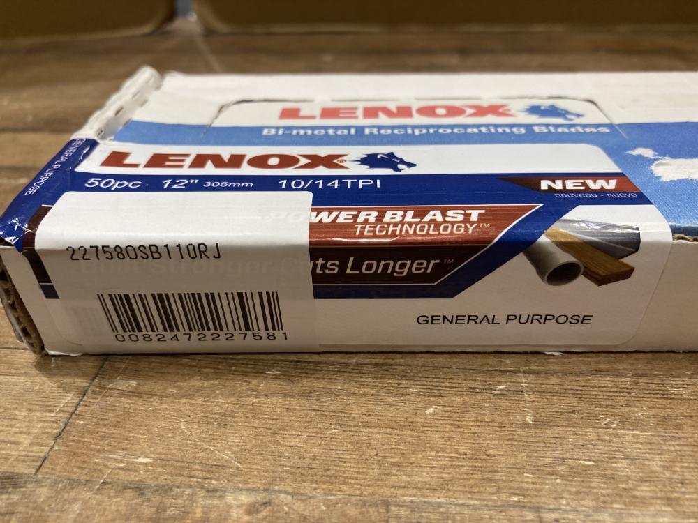 レノックス LENOX セーバーソーブレード 替刃 22758OSB110RJ 50PC 開封 